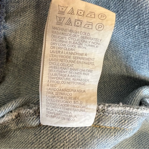 Lucky Brand Medium Denim Jean Jacket with Embroidered Stars - Picture 9 of 16